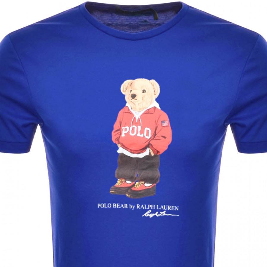 Alternative Image for ProductRalph Lauren Crew Neck Bear T Shirt Blue2